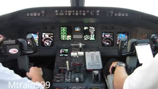 Crj200 cockpit takeoff dtw 3 [upl. by Eisse]