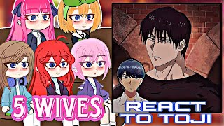 5 WIVES  Five Wives react to Futaro as Toji Fushiguro JJK  GACHA CLUB [upl. by Finer]