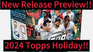 New Product Preview 2024 Topps Holiday Baseball All the changes and a checklist breakdown [upl. by Eugirne]