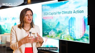 MSCI Capital for Climate Action Conference 2024  Interview with Naomi English [upl. by Fernyak975]