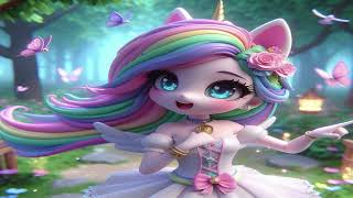 🌈Le monde enchanté de la Licorne Magique  ✨ Paroles de la chanson sont en bas de la description🦄 [upl. by Alahcim]