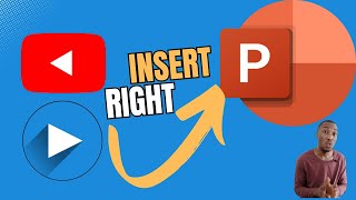 how to insert a YouTube video into PowerPoint slide [upl. by Binni]