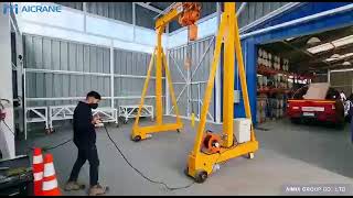 3 Ton Portable Gantry Crane for Sale Chile  Aicrane [upl. by Desmond]