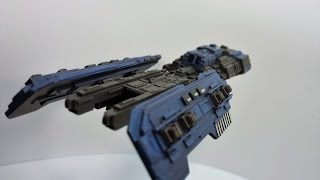 Scratch built styrene scifi spaceship  Build 5 [upl. by Damara570]