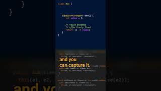 What does capturing a variable mean javalanguage javacoding javatips javacodinginterview [upl. by Nadbus]