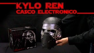 Como funciona Casco Kylo Ren The Black Series Star Wars Hasbro en Español [upl. by Ellenet353]