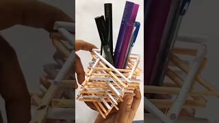 Easy paper pen holder making trendingshorts diy paperart craft art trending youtubeshorts [upl. by Shelton958]