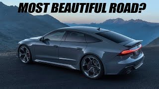 WORLDS MOST SCENIC ROUTE with the 2024 AUDI RS7 PERFORMANCE  Can it get more beautiful than this [upl. by Malin]