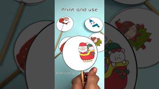 Christmas Thaumatrope optical illusion for kids stemactivities christmas2023 [upl. by Sigvard]