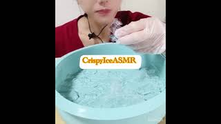 ASMR CRISPY FLAKY CLEAR ICE EATING ☃️✨🤍asmr iceeatingamsr asmrice mukbang food iceviralvideo [upl. by Airrehs]