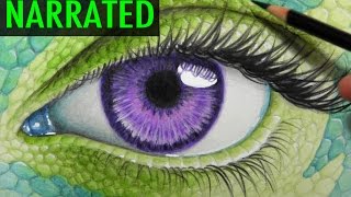 How to Draw Reptilian Skin Narrated Step by Step [upl. by Nosaes]