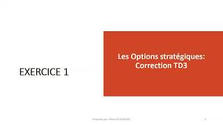 Les Options Stratégiques des entreprises Exercice 1 amp Correction [upl. by Ojela]