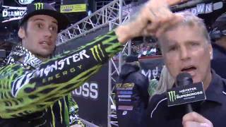 Supercross  Phoenix 2011  Josh Hansens Finish Line Interview [upl. by Rollin]