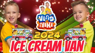 Vlad Niki ice cream🚐 and driver sale ice cream and work friends baby Vlad amp Niki van 2024 New video [upl. by Allemat]