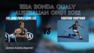 EN VIVO 11 JUAN PABLO VARILLAS VS YASUTAKA UCHIYAMA  1ERA RONDA QUALY AUSTRALIAN OPEN [upl. by Euv]