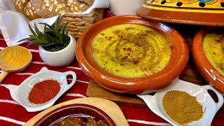 Purée de pois cassés à la Marocaine البيصار على الطريقة الشمالية [upl. by Nickolaus973]