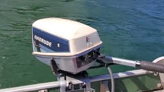 1985 Evinrude 8hp Outboard Motor Lake Test [upl. by Analat]