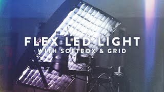 Flexible LED Light WITH Softbox Diffusion amp Grid Falcon Eyes RX18TDX II Review [upl. by Merce]