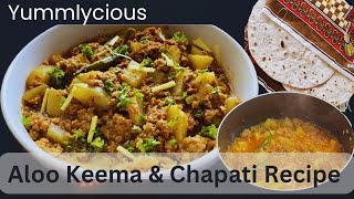 Delicious Aloo Keema And Chapati  Traditional Pakistani Recipe  Asmr Cooking Experience [upl. by Tnemelc264]