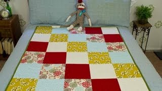 How To Sew A Block Quilt [upl. by Akiemaj]