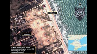 Satellite Images Show Russia’s “Covert” Helicopter Base in Crimea – On the Arabat Spit [upl. by Nivonod]