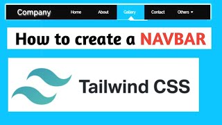 Simple NAVBAR in Talwind CSS  Tailwind CSS Tutorial [upl. by Tina]