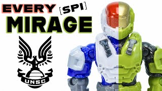 Mega Construx Halo Infinite MIRAGE SPI Spartan Comparison [upl. by Ycniuq]