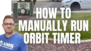 DIY How To Manually Run An Orbit Sprinkler Timer [upl. by Yeloc34]