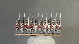 Painting Epic scale Waterloo British Infantry [upl. by Ashby]