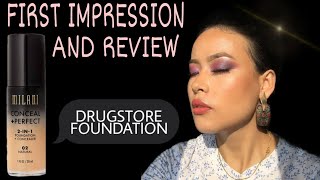 Milani 2 in 1 Foundation amp Concealer  First Impression And Review  Nelma Rai  🤞🏼 [upl. by Tsugua]