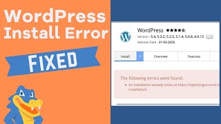 How to Fix WordPress “Installation Already Exists” Issue [upl. by Nivar]