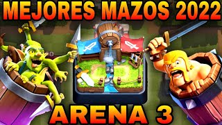 Los MEJORES MAZOS para ARENA 3COLISEO BARBARO en 2022Clash Royale [upl. by Vaughan]