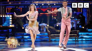 Annabel Croft and Johannes Radebe Charleston to Ladies Night by Kool amp The Gang ✨ BBC Strictly 2023 [upl. by Jaela]