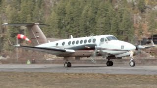 Beechcraft Super King Air 350 Engine Startup and Takeoff [upl. by Oby]