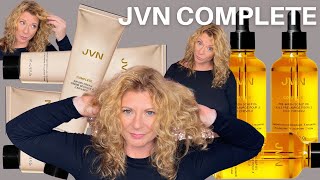 If you have wavycurly hair you NEED this trying the JVN air dry cream [upl. by Padraic]