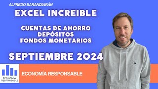 Mejores cuentas de ahorro depósitos y fondos monetarios septiembre 2024 [upl. by Arrak]