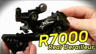 NEW 105  Shimano RDR7000GS 11 Speed Shadow Rear Derailleur with Actual Weights [upl. by Nylireg]