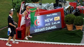 MARCO AROP vs DJAMEL SEDJATI  NATIONAL RECORD 800m  Diamond League Monaco 2024 paris2024 [upl. by Phyllida525]