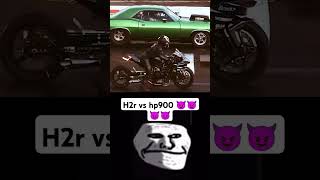 Kawasaki ninja h2r vs hp900 😈😈shorts shortsfeed kawasakininjah2r h2r vs hp900 trending trend [upl. by Laddie]