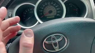 How to Turn off Seat Belt Alarm Toyota Tacoma [upl. by Raffarty]