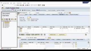 How to create a Purchase Order wrt Purchase Requisition SAP MM Basic Video [upl. by Kraft]