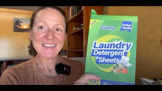 ARE Giotto Amber Vanilla Laundry Detergent Sheets REALLY WORTH The Hype [upl. by Ahcila]