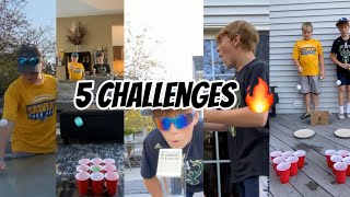 Who Can Win the Most Trickshot challenges Loser does what top comment says 😮Ft SportsFusion134 [upl. by Hamo279]