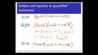 Subsets and set equality Screencast 513 [upl. by Sanson737]