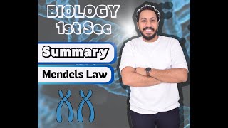 Biology  Senior 1  Summary Lesson 2  Mendels Law  Part1  1st Law  Revision with Questions [upl. by Donoho]