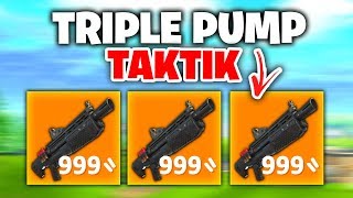 Das BESTE Inventar TRIPLE PUMP TRICK  Fortnite Battle Royale [upl. by Jessa639]