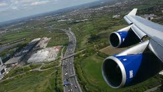 MUST WATCH RB211 POWER BRITISH 747 TAKEOFF [upl. by Enahpets]