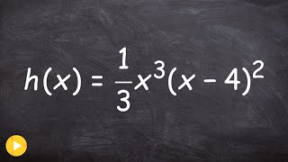 Determine the multiplicity and zeros and graph of a polynomial [upl. by Falda]