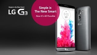 LG G3  Simple is the new Smart [upl. by Walston]