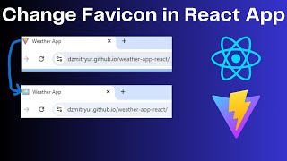 How to change default Favicon in a React App created with Vite [upl. by Schmitz]